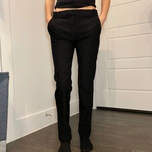 Straight leg trousers